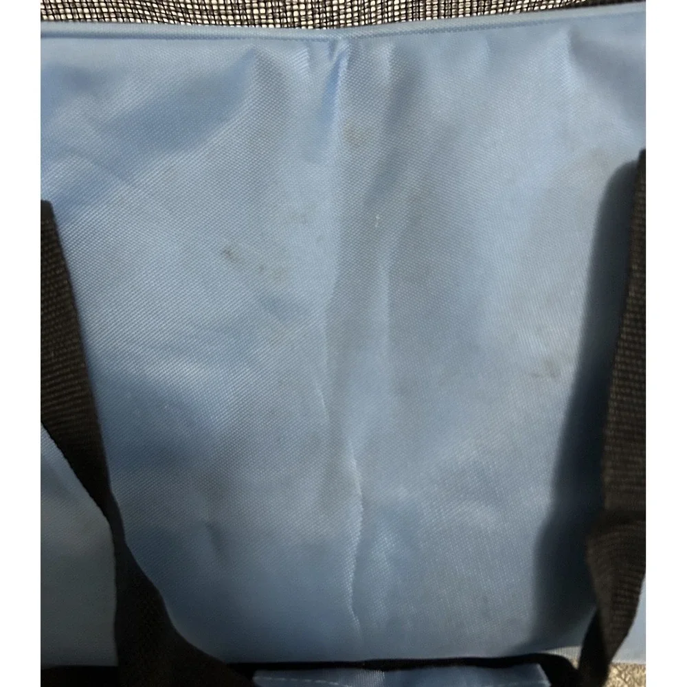 Pet Carrier Smal Dog/Cat Purse Tote Handbag Carry Bag ~ FURBABY BLUE ~ Used PB3